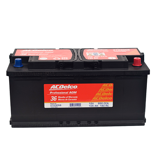 Bateria ACDelco S55D23RBH 12V 60Ah Izquierdo